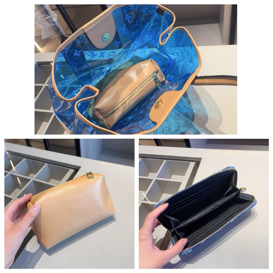 【ルイヴィトン】★ブルー果冻トートバッグ|内袋付きで便利、実用性抜群の4点セット♪数量限定販売中!