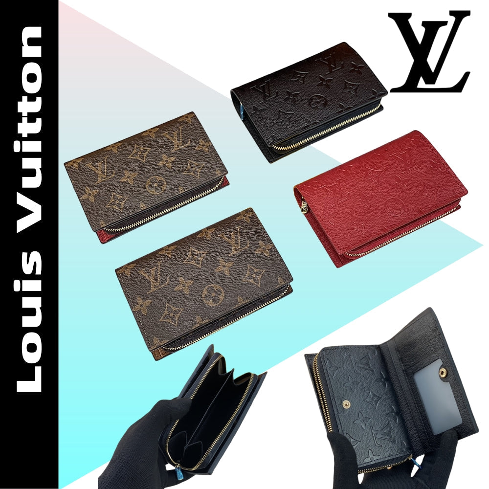 【ルイヴィトン】大人気 M60235エンボス加工多機能ミニ財布 収納力抜群 超実用的