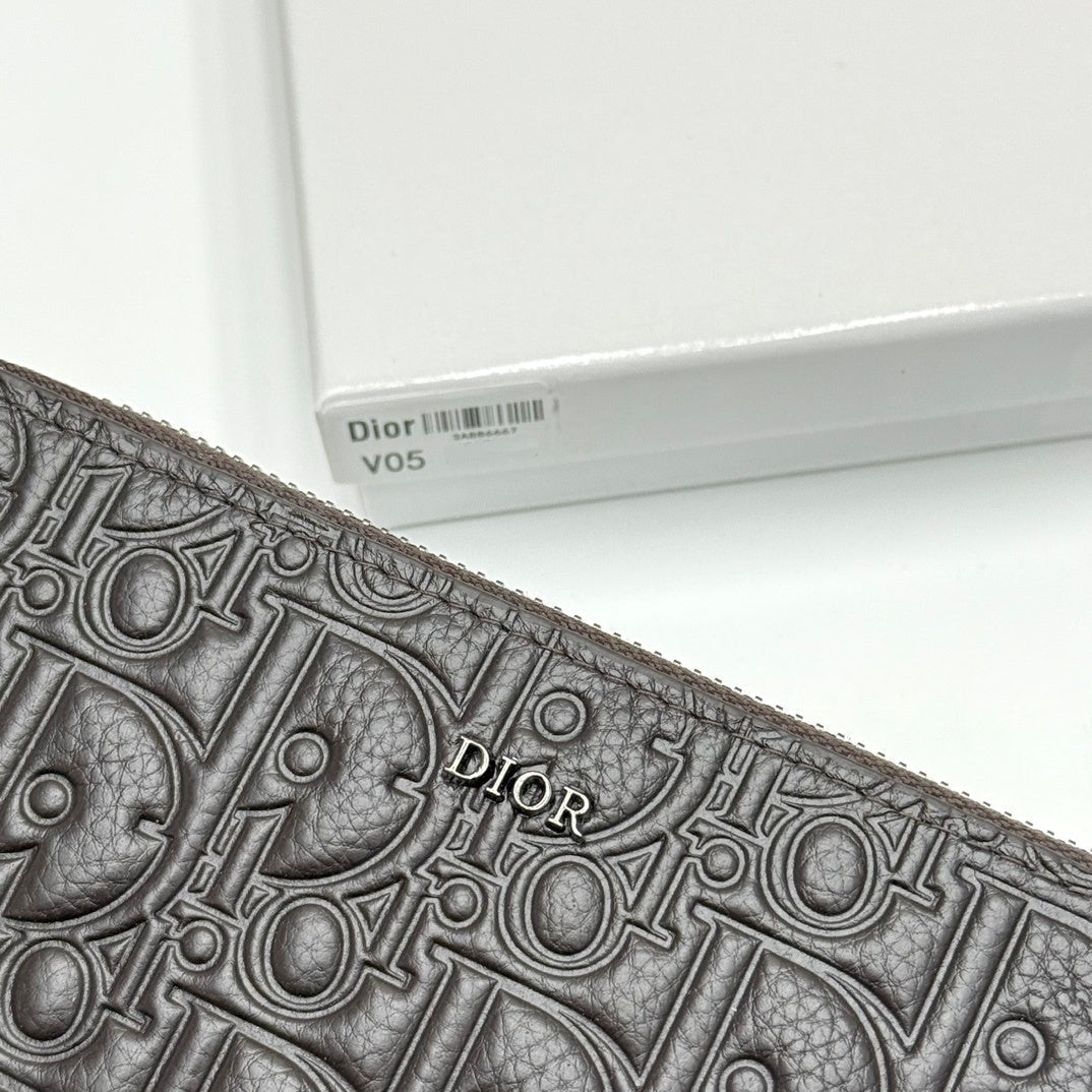 【ディオール】新作★ロゴの長財布☆ロングジップウォレット2色