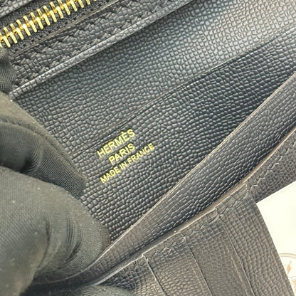 【エルメス】入手困難☆短い折りたたみ財布 希少な入荷☆黒