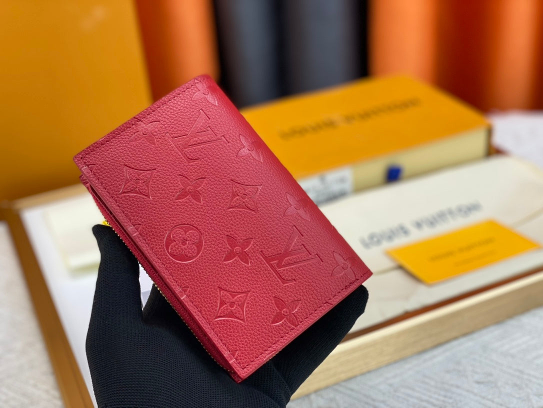 【ルイヴィトン】大人気 M60235エンボス加工多機能ミニ財布 収納力抜群 超実用的